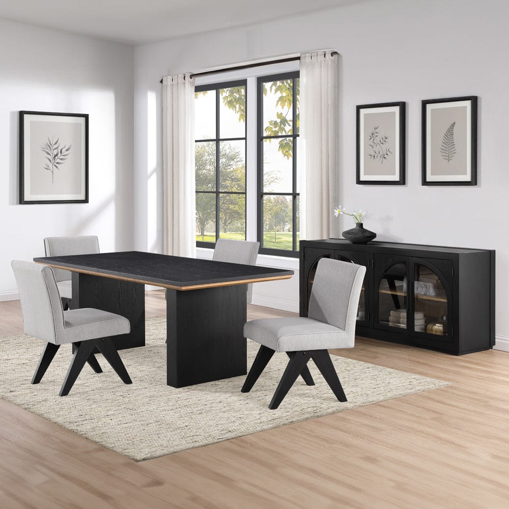 Steve Silver - Magnolia Black Side Chair (Set of 2) - MM600KS view 6