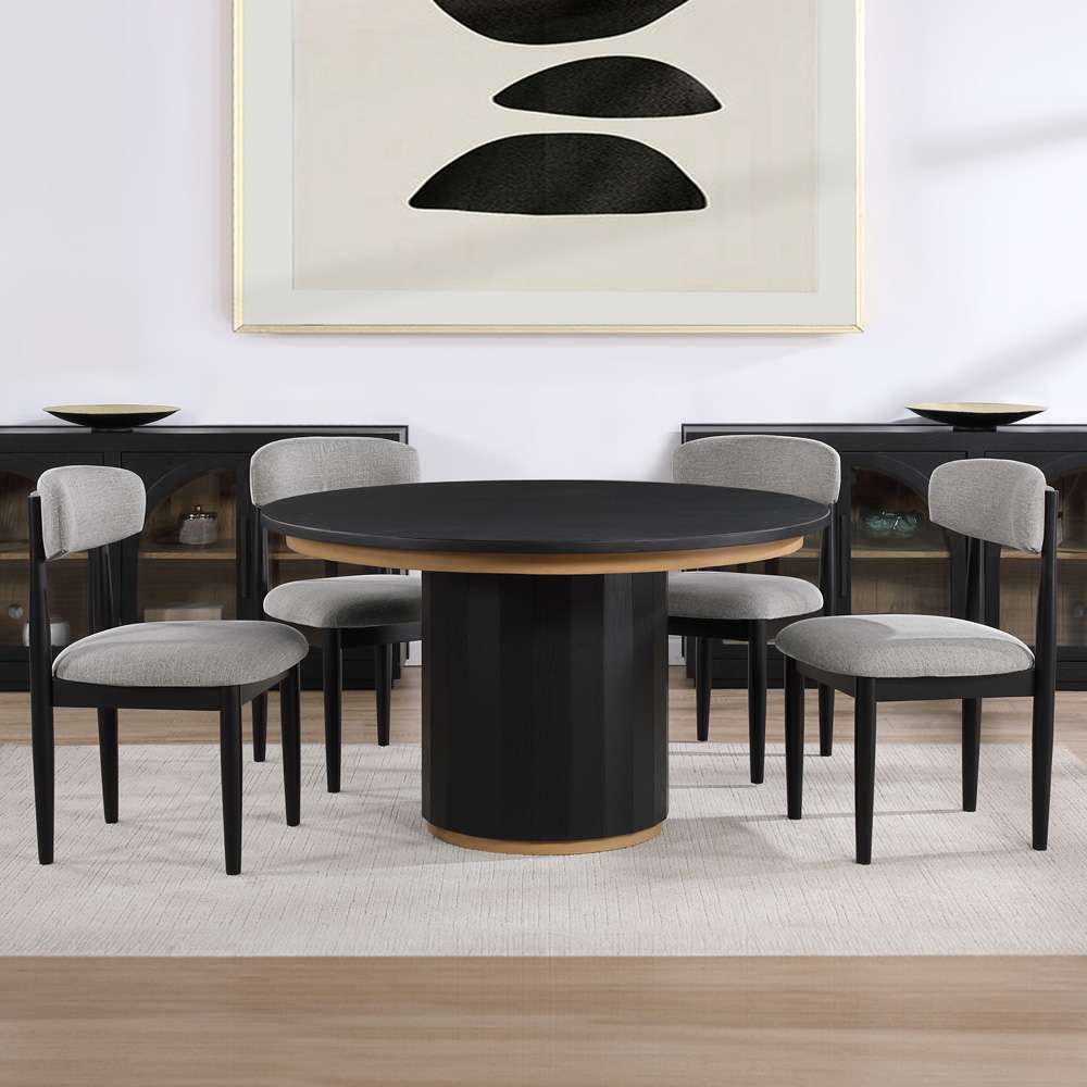 Steve Silver - Magnolia Upholstered Side Chair - Black (Set of 2) - MM520KS veiw 5
