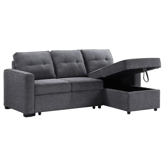 Steve Silver - Noah Reversible 95" Chofa, Gray - NOA800G-CHOFA view 2
