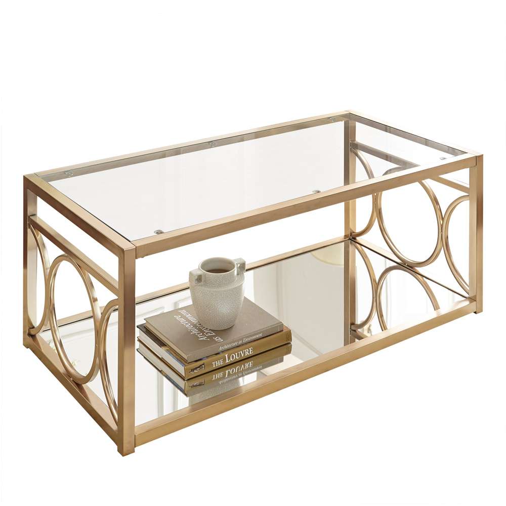 Steve Silver - Olympia Coffee Table, Gold - OL100CG veiw 1