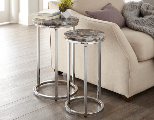 Steve Silver - Onyx Agate Top Nesting Table - NY2000NT view 3