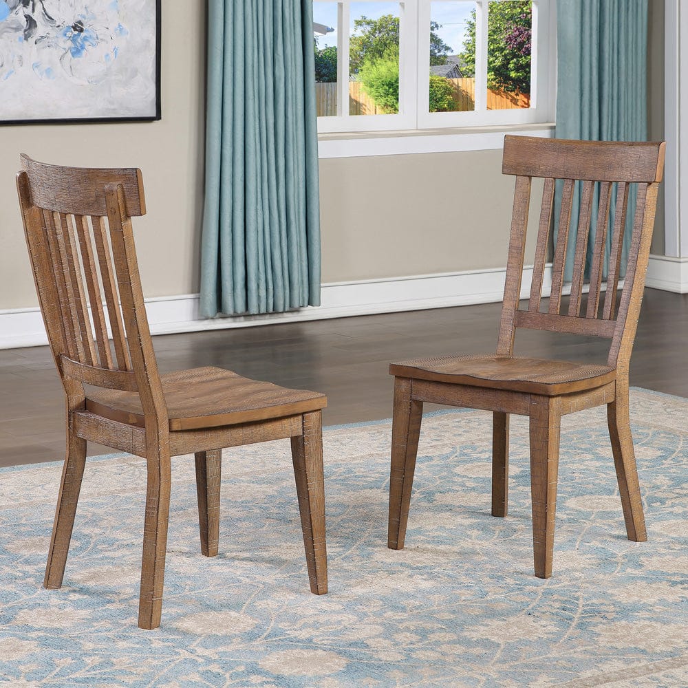 Steve Silver - Riverdale Leg Table with 6 Wooden Side Chairs - RV700T-RV500S-D7PC view 9