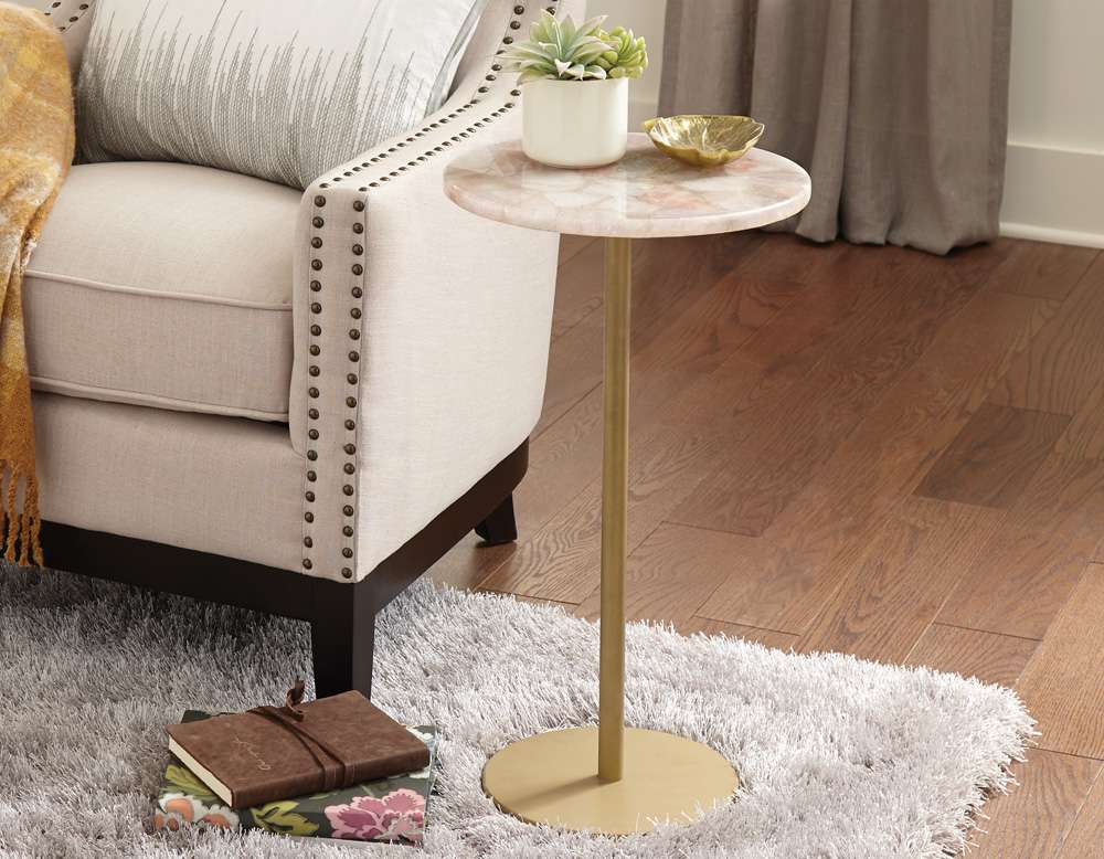 Steve Silver - Rosie Rose Quartz Top Chairside End Table - RS140EC veiw 4