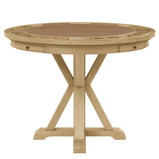 Steve Silver - Rylie Counter Table with Game Top, Natural Finish - RL600-PB-TT-GT view 2