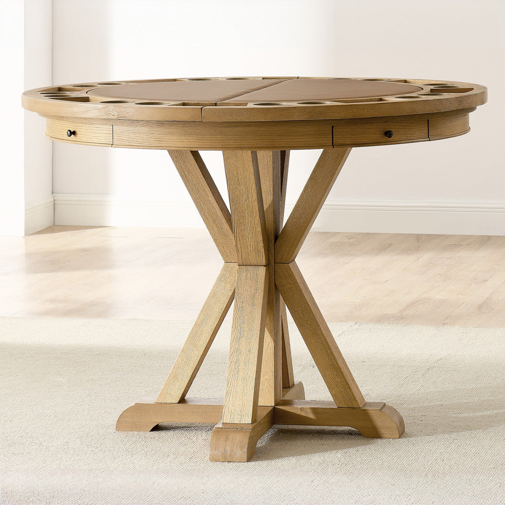 Steve Silver - Rylie Counter Table with Game Top, Natural Finish - RL600-PB-TT-GT view 6