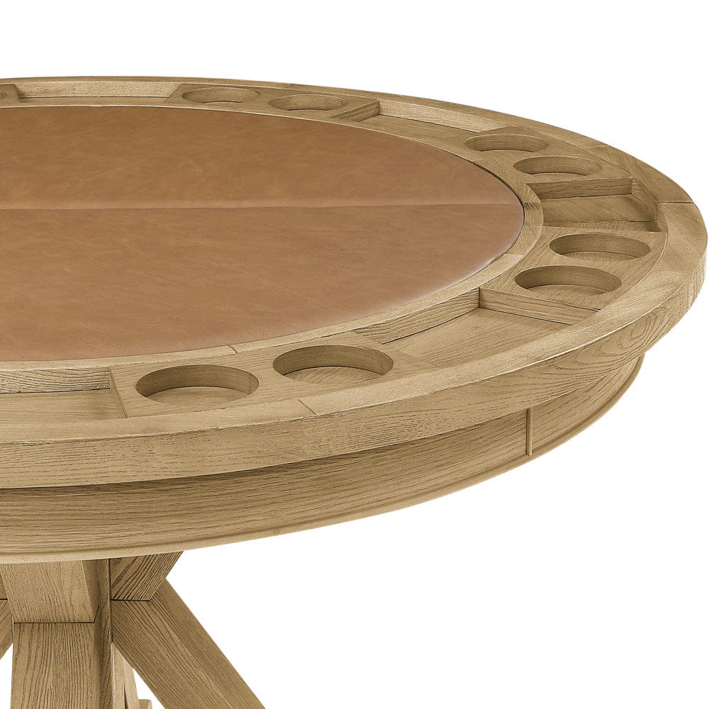 Steve Silver - Rylie Dining Table with Game Top, Natural Finish - RL500-DB-TT-GT view 5