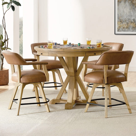 Steve Silver - Rylie Game Top, Counter Table & 4 Counter Chairs - RL600N-GT-C6PC view 1