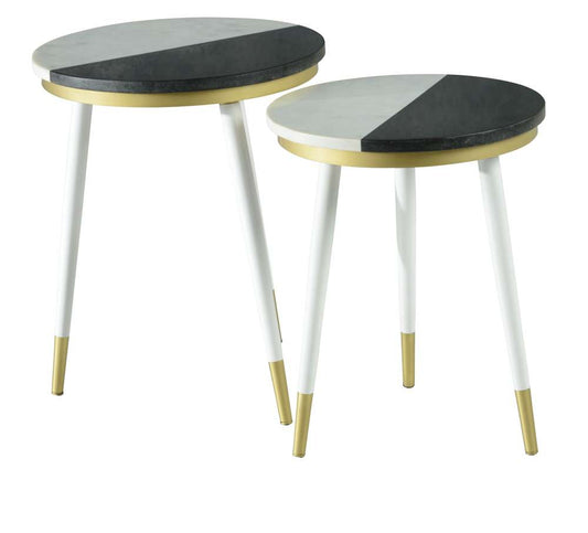 Steve Silver - Taj Marble Top Nesting Tables - TJ2000 veiw 2