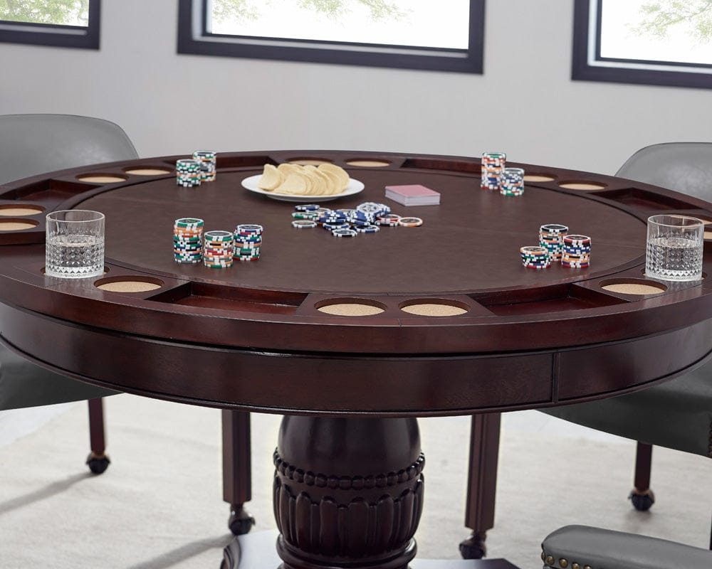 Steve Silver - Tournament 5-Piece Dining/Game Table Set Brown - TU5050GT500A5PC view 5