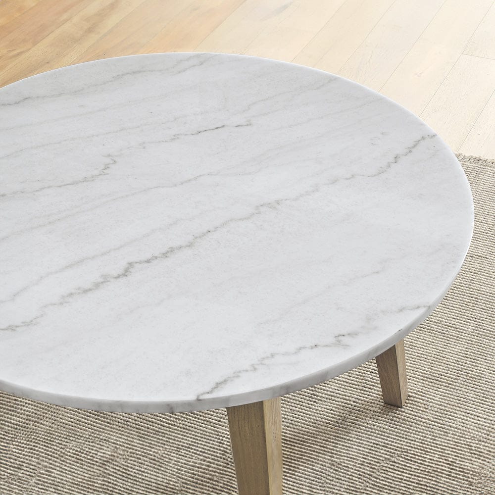 Steve Silver - Vida 5-Piece 48" Round White Marble Dining Set - VD480W-D5PC view 4