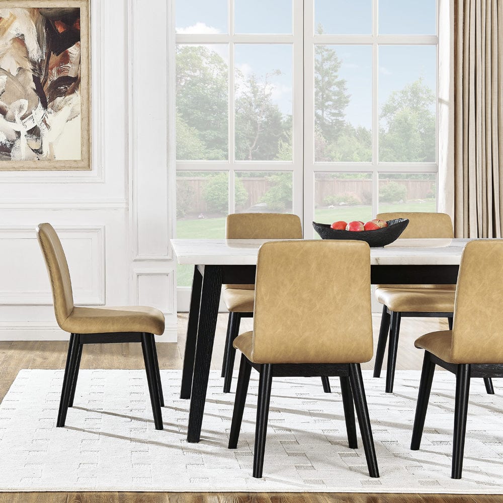 Steve Silver - Vida-Black Sand PU Side Chair (Set of 2) - VD500KST view 4