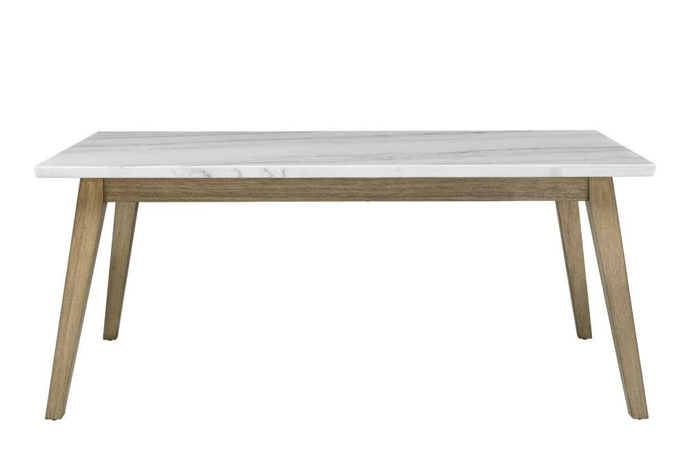 Steve Silver - Vida Marble Top 72in Dining Table - VD500WT veiw 1