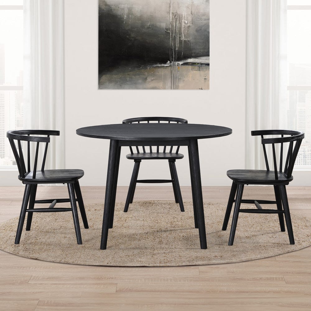 Steve Silver - Willow Black Round Table - WIL500KT view 5