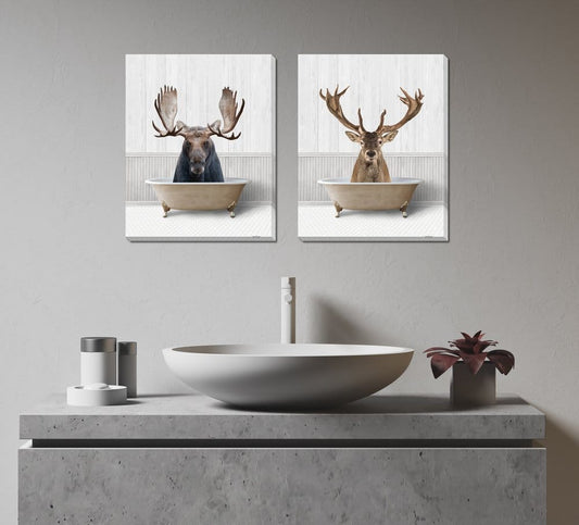 Streamline Art - Bath Time Moose - CE529-1620 view 2