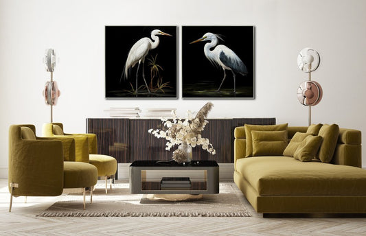 Streamline Art - Midnight Heron I - FRC24113 view 2