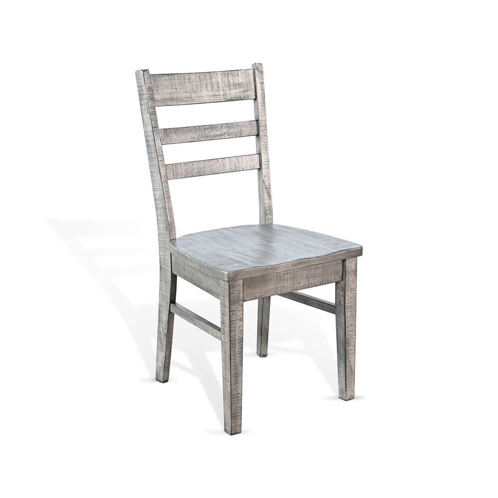 Sunny Designs - Alpine Grey - Ladderback Chair, Wood Seat (Set of 2) - 1616AG veiw 1