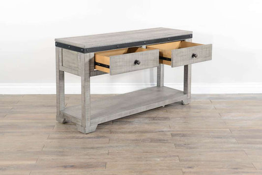 Sunny Designs - Alpine Grey - Traditional Mahogany Wood Sofa Table in Alpine Gray - 3169AG-S veiw 2