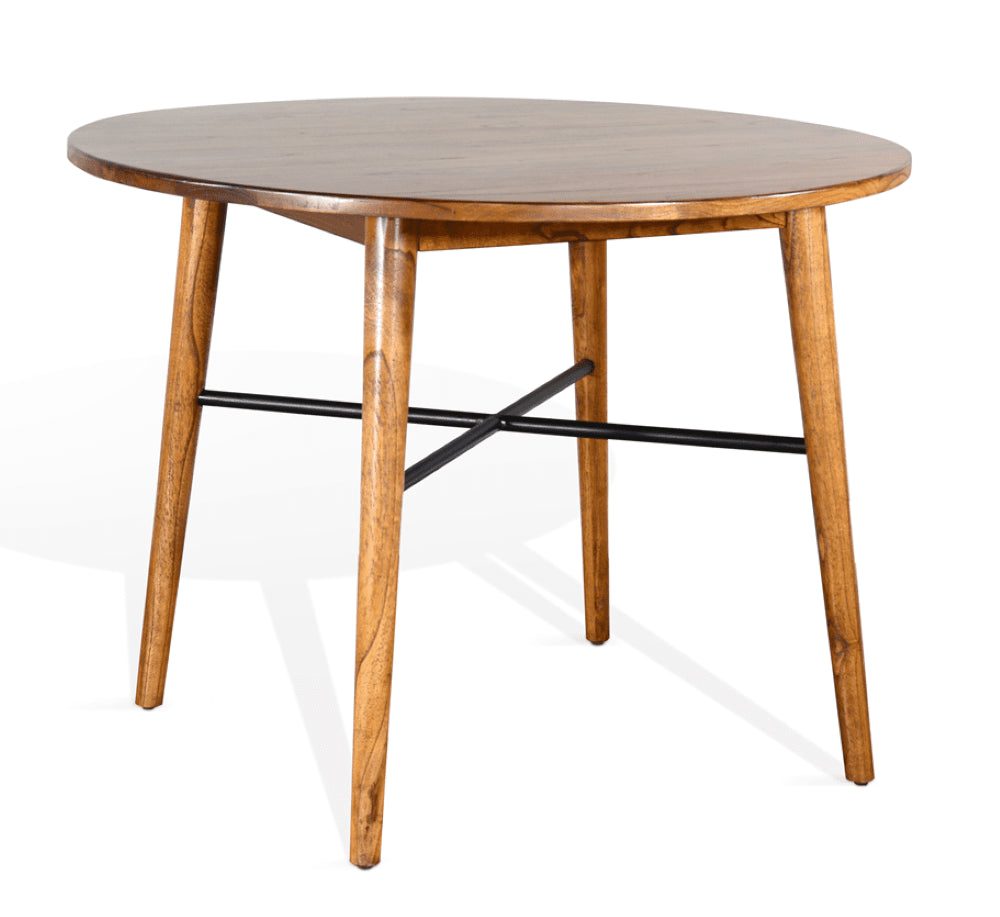 Sunny Designs - American Modern Round Counter Height Table in Orange-Brown - 1099CN veiw 1