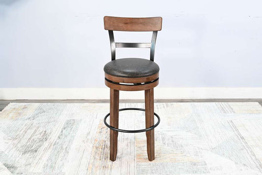 Sunny Designs - Doe Valley - Bar Swivel Barstool, Cushion Seat (Set of 2) - 1624BU-B30 veiw 2