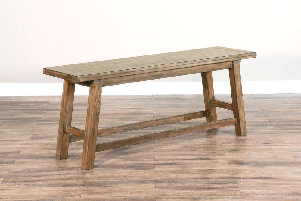 Sunny Designs - Doe Valley - Counter Height Wood Bench - 1634BU veiw 3