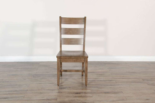 Sunny Designs - Doe Valley - Ladderback Chair with Stretchers, Wood Seat (Set of 2) - 1508BU-S veiw 2