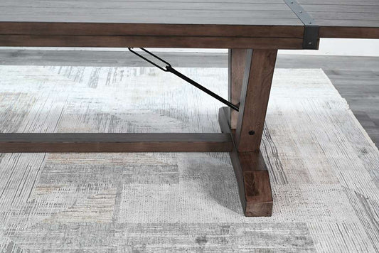 Sunny Designs - Doe Valley - Yellowstone Extension Table with Folding Leaves - 1167BU veiw 2