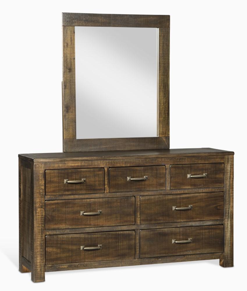 Sunny Designs - Flex Life Ranch House Dresser & Mirror Set in Dark Brown - 2319TL-D_M veiw 1