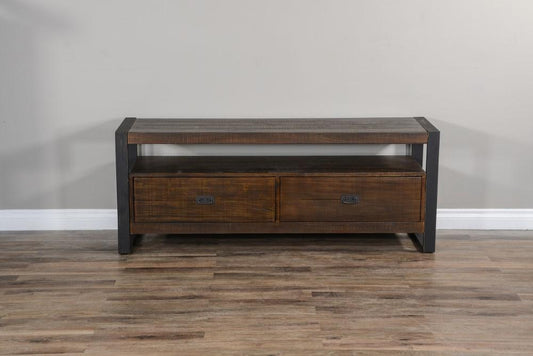 Sunny Designs - Homestead 64in TV Console in Dark Brown - 3568TL2-64 veiw 3