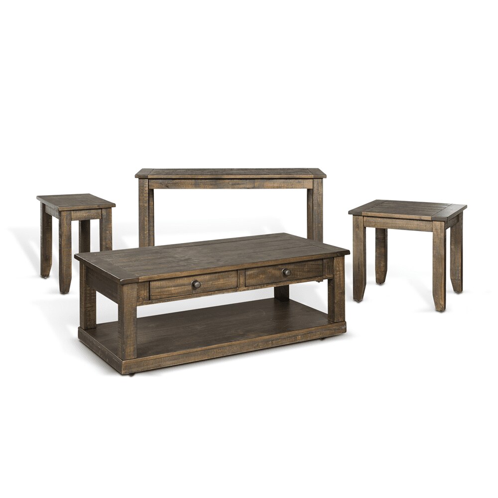 Sunny Designs - Homestead Chair Side Table in Dark Brown - 3292TL-CS veiw 2