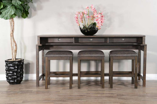 Sunny Designs - Homestead - Console Table with USB Power Pack - 2050TL-CT veiw 2