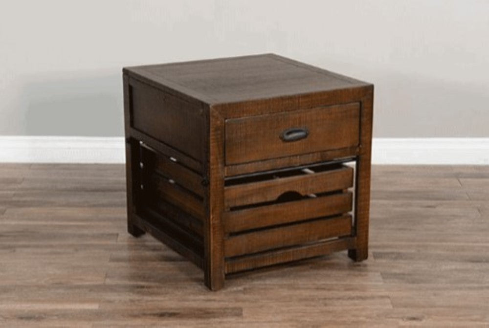 Sunny Designs - Homestead End Table - Dark Brown - 3266TL-E veiw 1