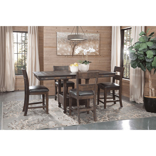 Sunny Designs - Homestead Ladderback Chair with Upholstered Seat in Dark Brown (Set of 2) - 1429TL2 veiw 2