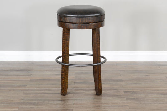 Sunny Designs - Homestead Metroflex 30 inH Stool in Dark Brown (Set of 2) - 1624TL2-30 veiw 2