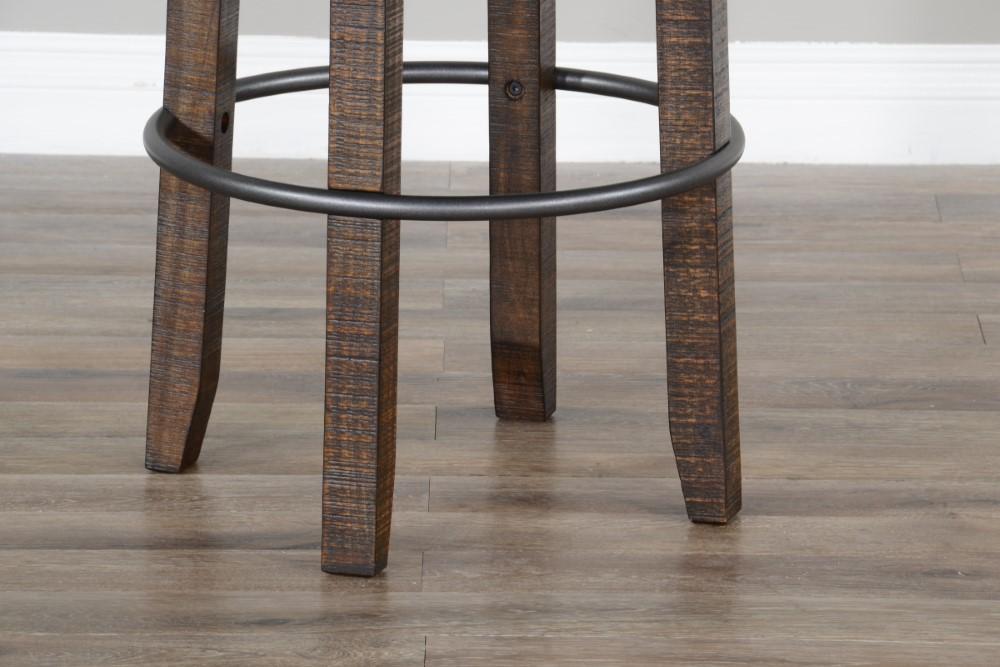 Sunny Designs - Homestead Metroflex 30 inH Stool in Dark Brown (Set of 2) - 1624TL2-30 veiw 4