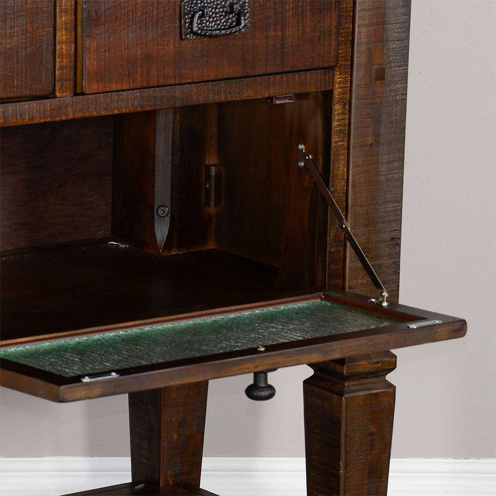 Sunny Designs - Homestead Server in Dark Brown - 1954TL2 veiw 4