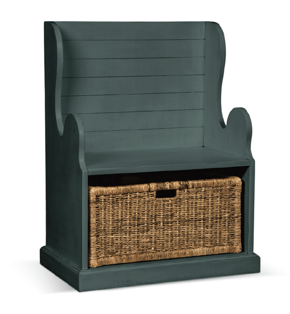 Sunny Designs - Manor House Hall Seat in Light Blue - 2026LB veiw 1