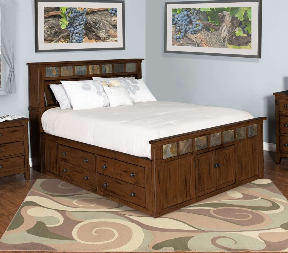 Sunny Designs - Santa Fe - Eastern King Storage Bed with Slate - 2334DC-SEK veiw 2