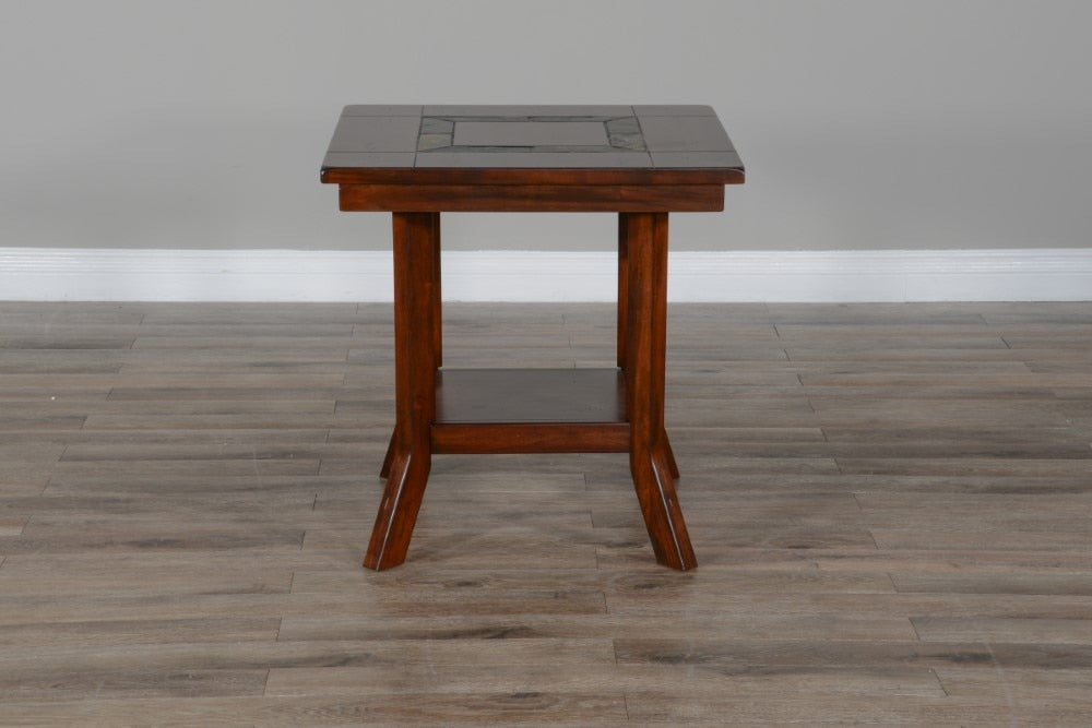 Sunny Designs - Santa Fe End Table - Dark Brown - 3175DC2-E veiw 5