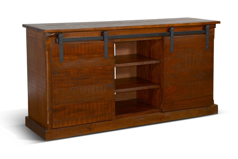 Sunny Designs - Santa Fe Santa Fe 65in TV Console in Dark Brown - 3577DC2 veiw 1