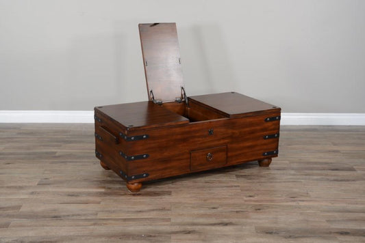 Sunny Designs - Santa Fe Trunk Coffee Table in Dark Brown - 3166DC2-C veiw 2