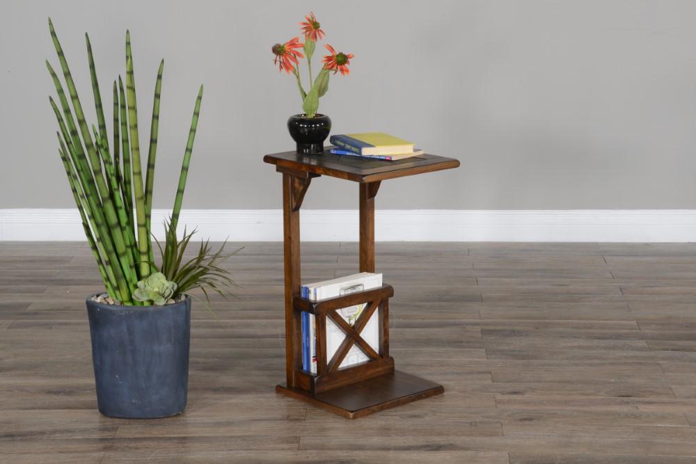 Sunny Designs - Savannah Sofa Mate Table - Dark Brown - 2121AC2 veiw 6