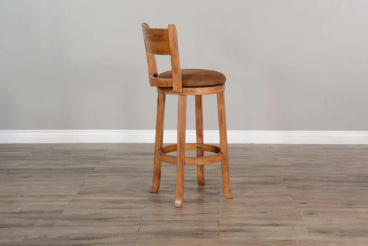 Sunny Designs - Sedona - Bar Swivel Barstool, Cushion Seat & Back (Set of 2) - 1646RO-B30 veiw 2