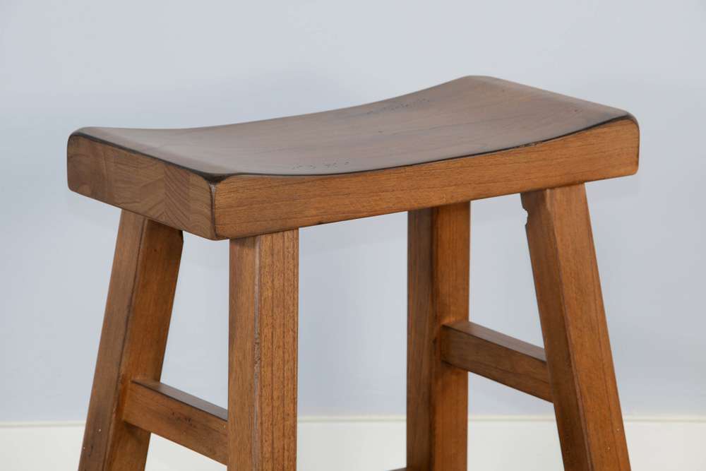 Sunny Designs - Sedona - Counter Saddle Seat Stool, Wood Seat (Set of 2) - 1768RO2-24 veiw 5