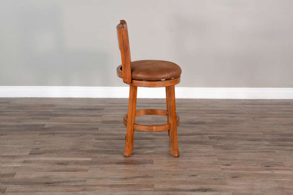 Sunny Designs - Sedona - Counter Swivel Barstool, Cushion Seat & Back (Set of 2) - 1646RO-B24 veiw 4