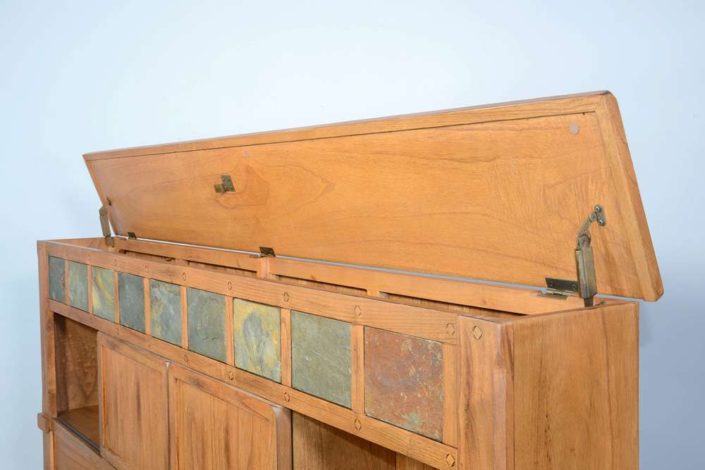 Sunny Designs - Sedona - Eastern King Storage Bed with Slate - 2334RO-SEK veiw 5