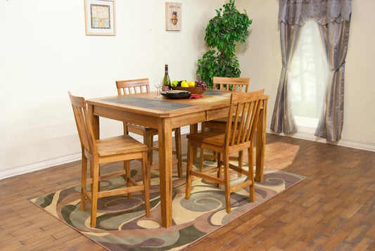 Sunny Designs - Sedona Slatback Barstool, 24inH (Set of 2) - 1854RO veiw 2