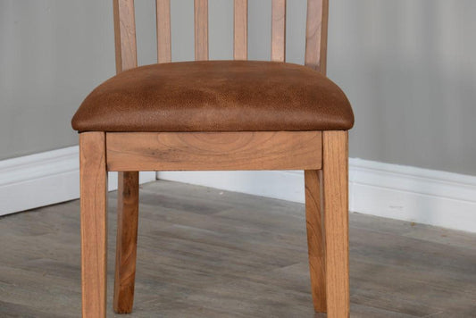 Sunny Designs - Sedona Slatback Chair in Light Brown (Set of 2) - 1424RO2-CT veiw 2