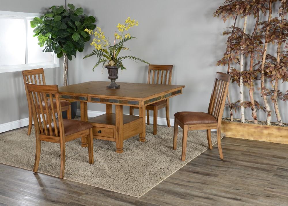 Sunny Designs - Sedona Slatback Chair in Light Brown (Set of 2) - 1424RO2-CT veiw 5