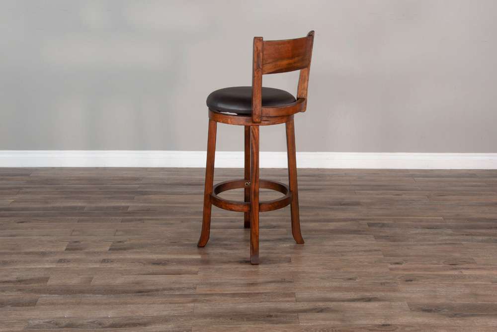 Sunny Designs - Tuscany - Bar Swivel Barstool, Cushion Seat & Back (Set of 2) - 1646VM-B30 veiw 4