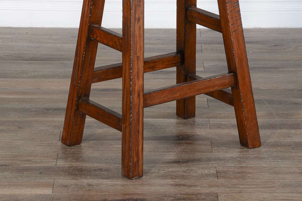 Sunny Designs - Tuscany - Counter Saddle Seat Stool, Wood Seat (Set of 2) - 1768VM-24 veiw 4